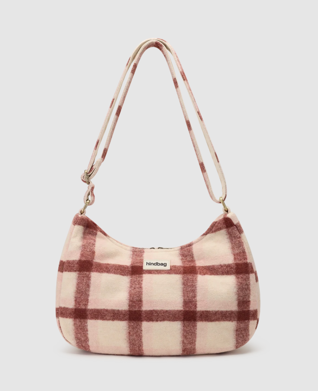 Sac-a-main-Rosa-tartan-rose-Hindbag