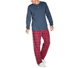 pyjama-homme-haut-unis-jensey-bas-carreaux-flanelle