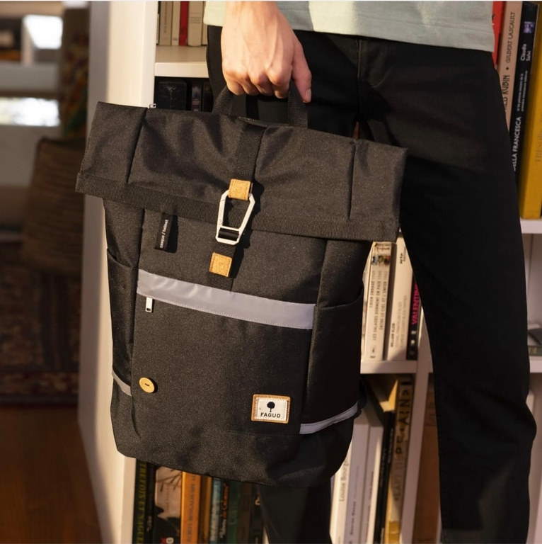 Sac à dos bleu jean COMMUTER - FAGUO