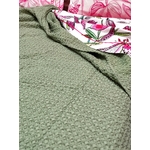 Couvre-lit-nid-abeille-vert-coton-zoom2