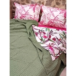 Couvre-lit-nid-abeille-vert-coton