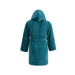 peignoir-court-capuche-velours-Petrole-dos