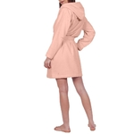 peignoir-court-capuche-velours-Poudre-dos-porté
