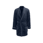 veste-d-interieur-polaire-col-chale-bleu-nuit-plié