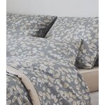 Drap-plat-percale-coton-français-lison-gris-feuillage