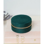 Boite-bijoux-voyage-ronde-velours-vert