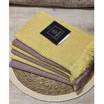 serviette-timor-nid-abeille-haomy-jaune-paille