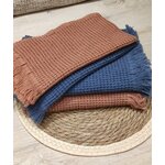 ensemble-serviette-timor-nid-abeille-haomy-bleu-turquin-mocaccino