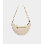 Sac-bandoulière-banane-Andrea-velours-crème-dos-Hindbag