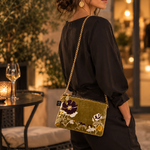Sac-Pochette-Bristol-Gold-fleuri-velours-broderie-Elegance-soiree