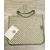 Poncho_damier_vert_blanc_eponge_coton_fait_main