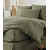 Housse_de_couette_Gaïa_Unie_gaze_de_coton_romarin_effet_papillon_zoom