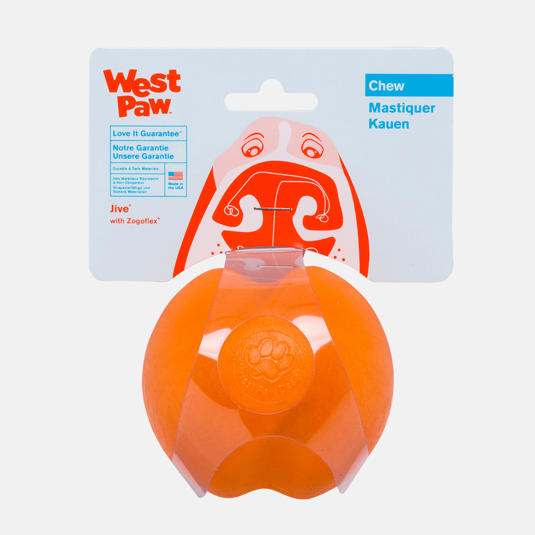 Balle pour chien Jive Zogoflex durable et flottante - West Paw