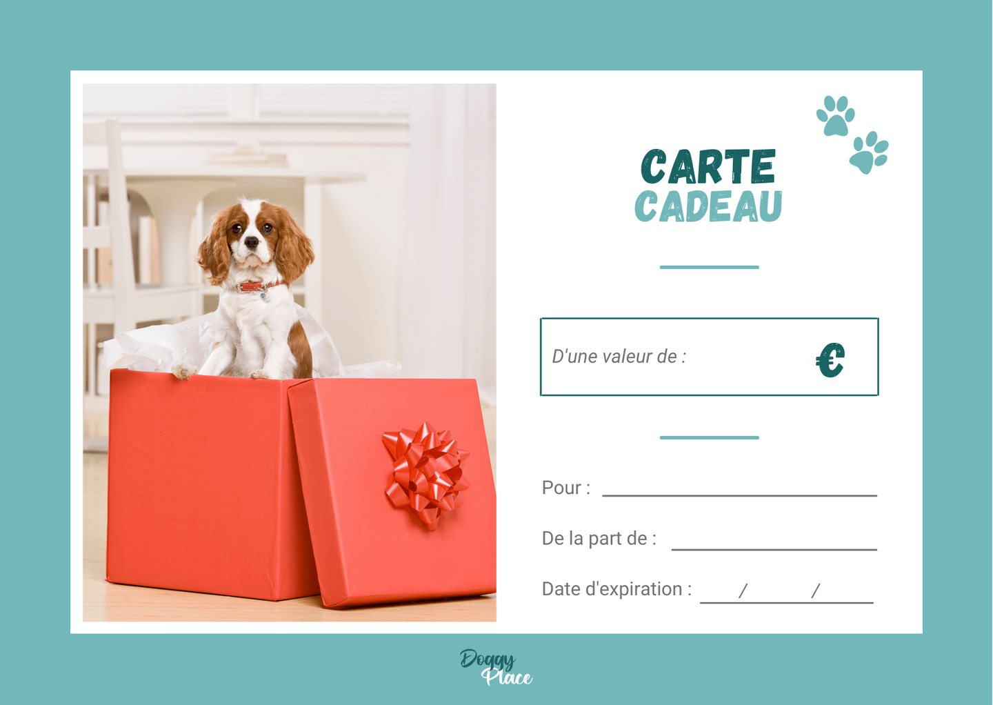 Carte cadeau - Doggy Place