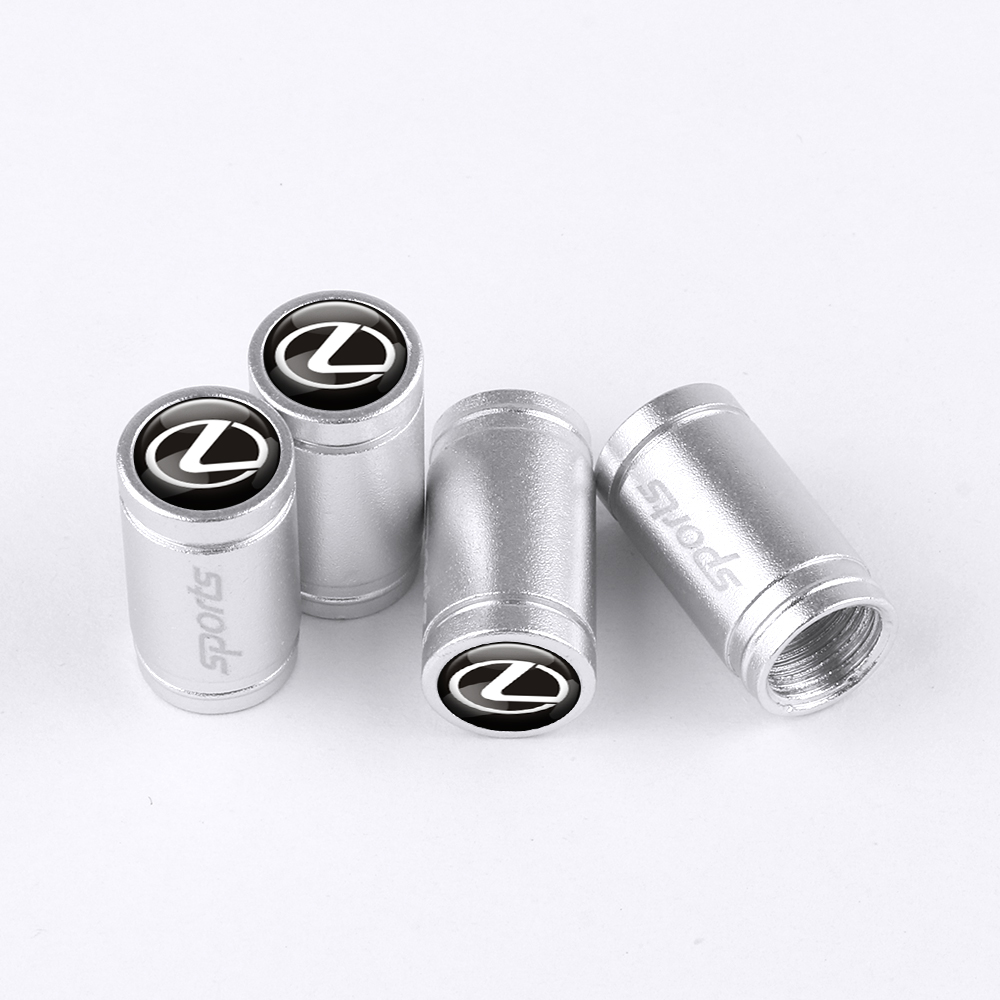 silver sport TIRE valve STEM caps for lexus