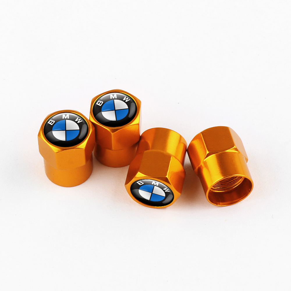 GOLD TIRE VALVE STEM CAPS FOR BMW - TIRE VALVE STEM CAPS/BMW - blablastore- en