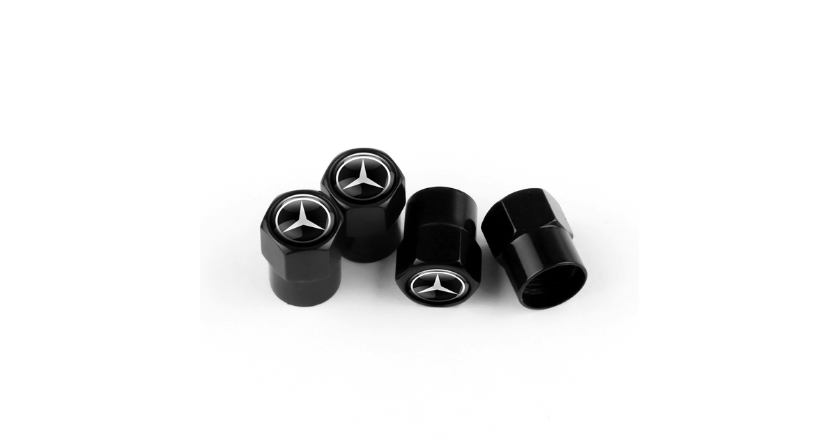 Tire Valve Stem Caps – 4 Pack Black Aluminum Alloy Air Caps | Corrosion Resistant, Leak-Proof, Fit For Cars, Trucks, Bikes