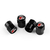 BLACK TIRE VALVE STEM CAPS FOR S-AUDI