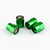 GREEN TIRE VALVE STEM CAPS FOR CADILLAC