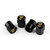 BLACK TIRE VALVE STEM CAPS FOR CUPRA