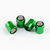 GREEN TIRE VALVE STEM CAPS FOR FIAT