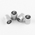 SILVER TIRE VALVE STEM CAPS FOR MG