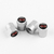 SILVER TIRE VALVE STEM CAPS FOR RENAULT RS