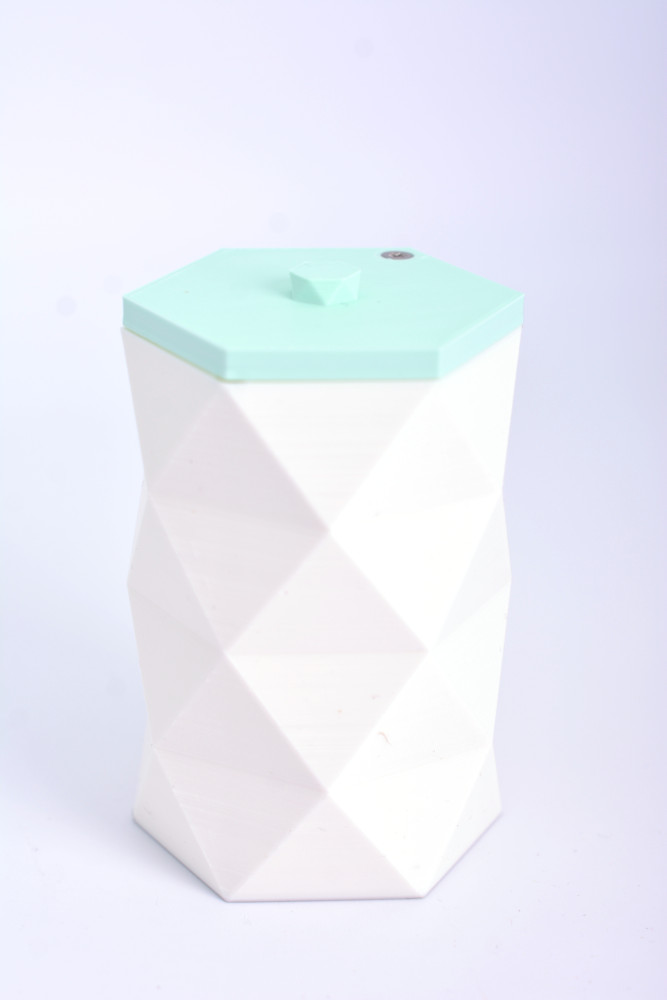Boîtes à coton tige - Benj3dcrea -  imprimée 3D 95 x 65mm Matière biosourcée écologique