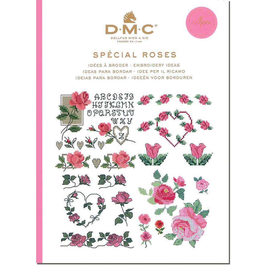 Mini livre broderie Spécial Roses - DMC