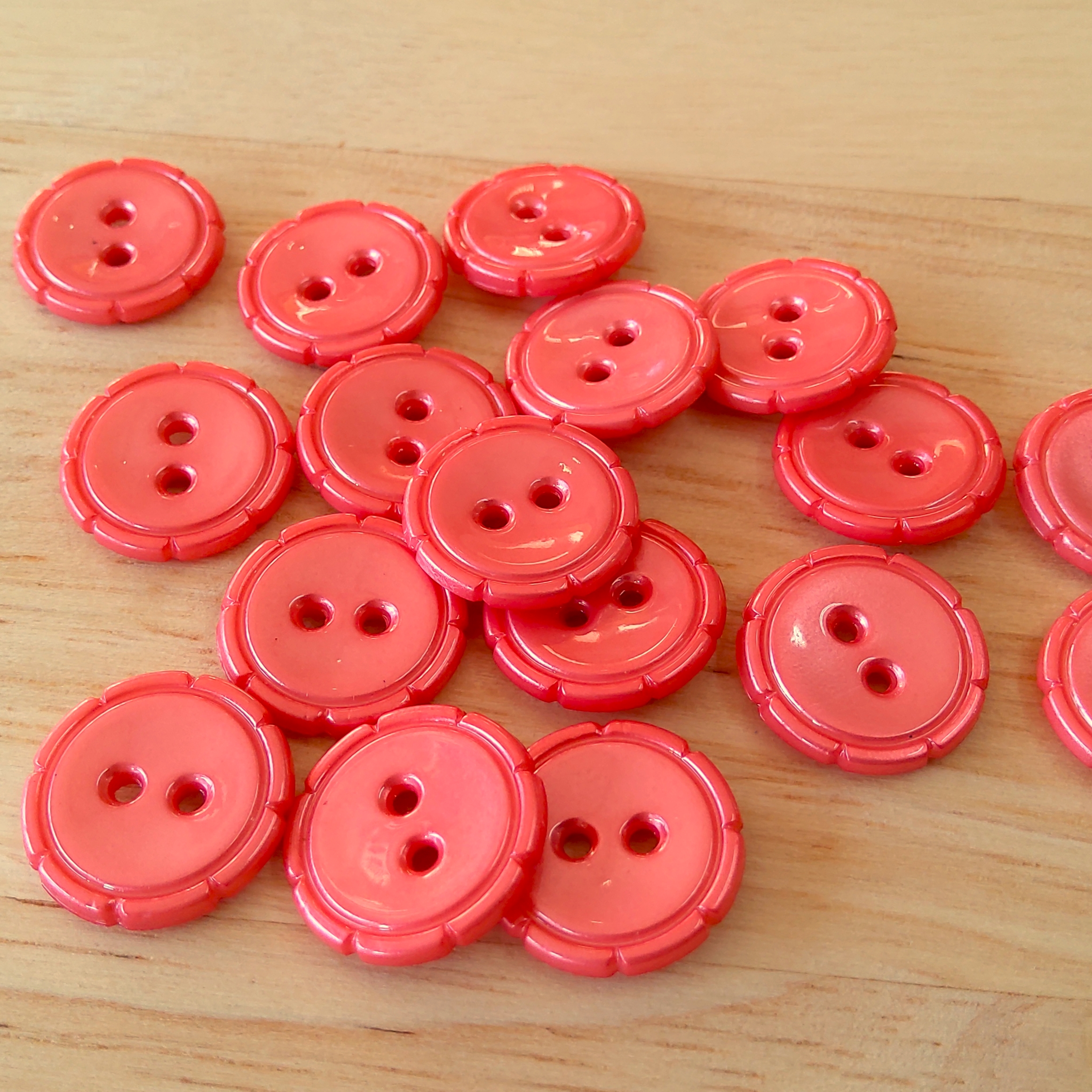 Boutons 15mm - Rose