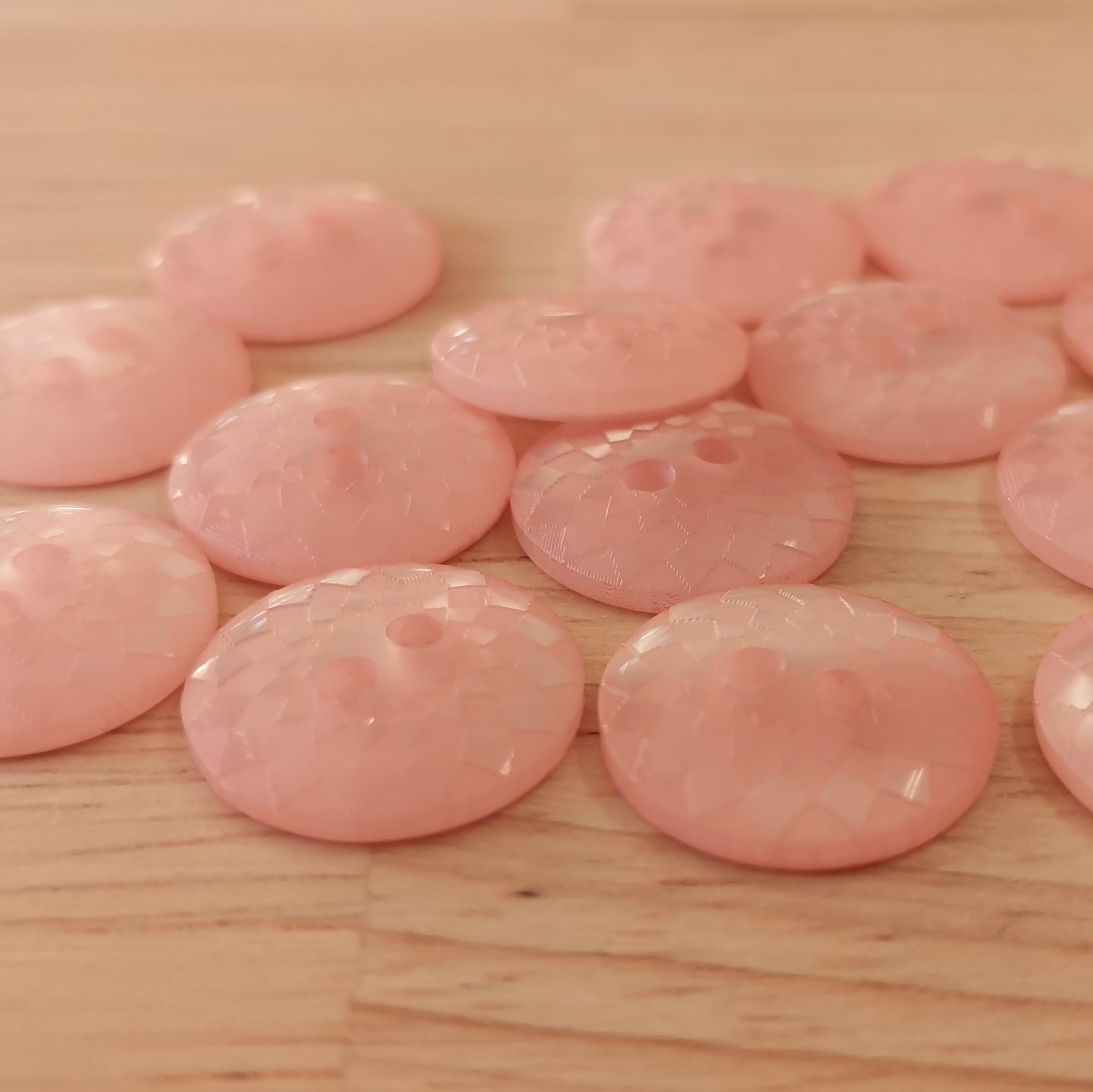 Boutons 13mm - Rose