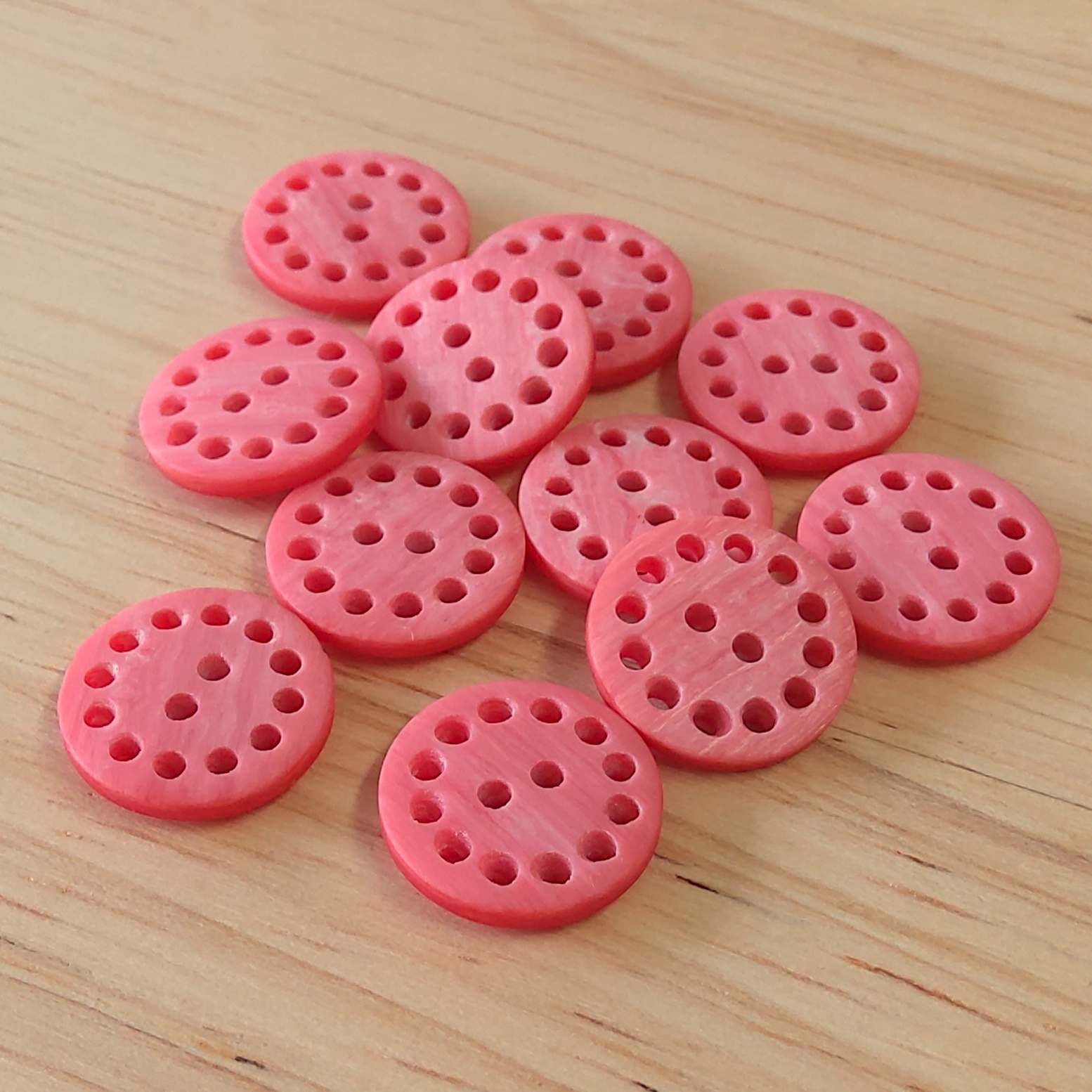 Boutons 15mm - Rose