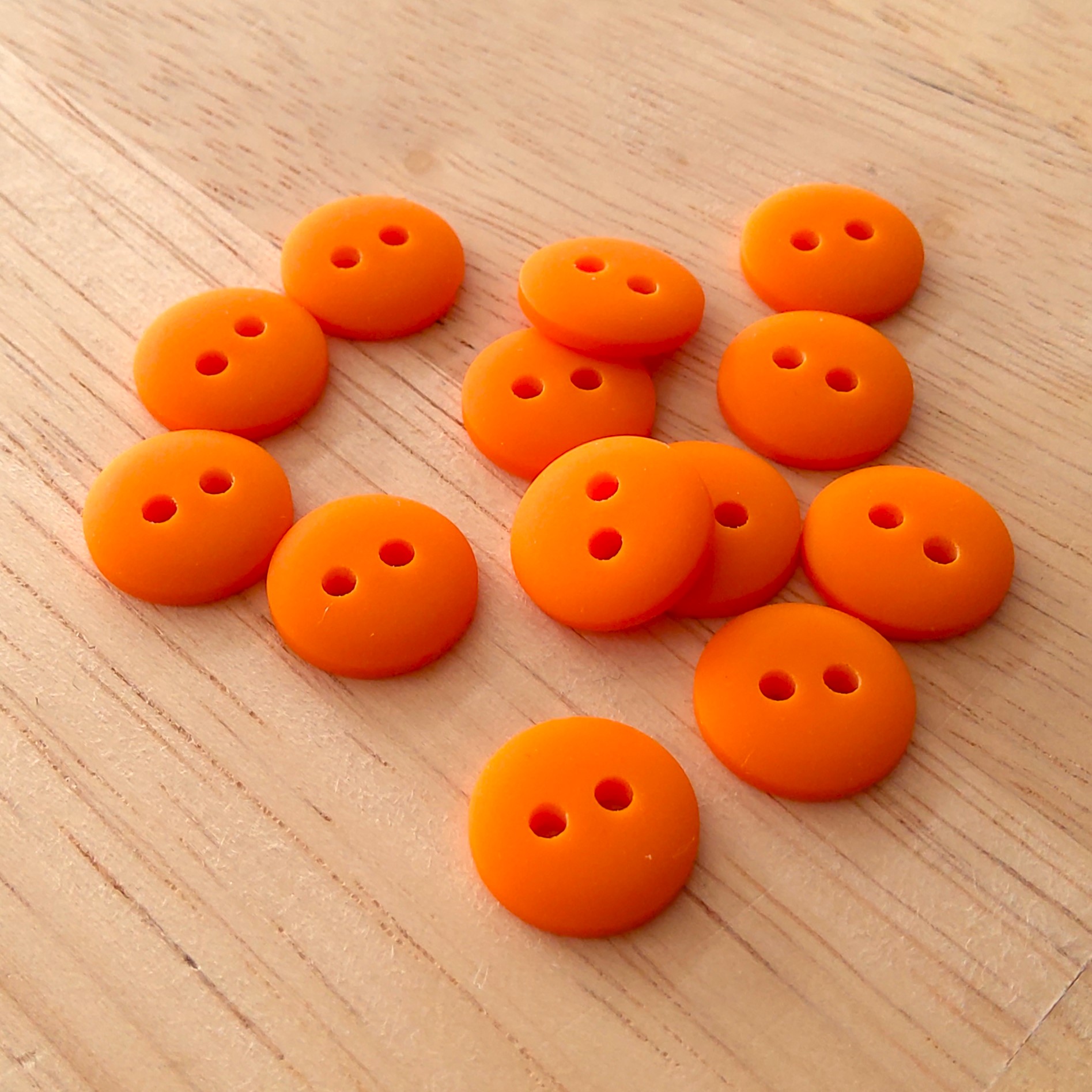 Boutons 12mm - Orange