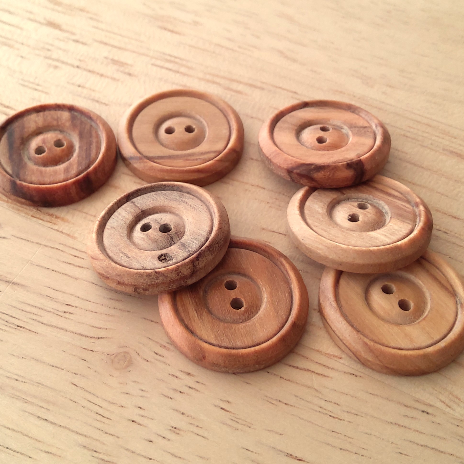 Boutons 20mm - Bois