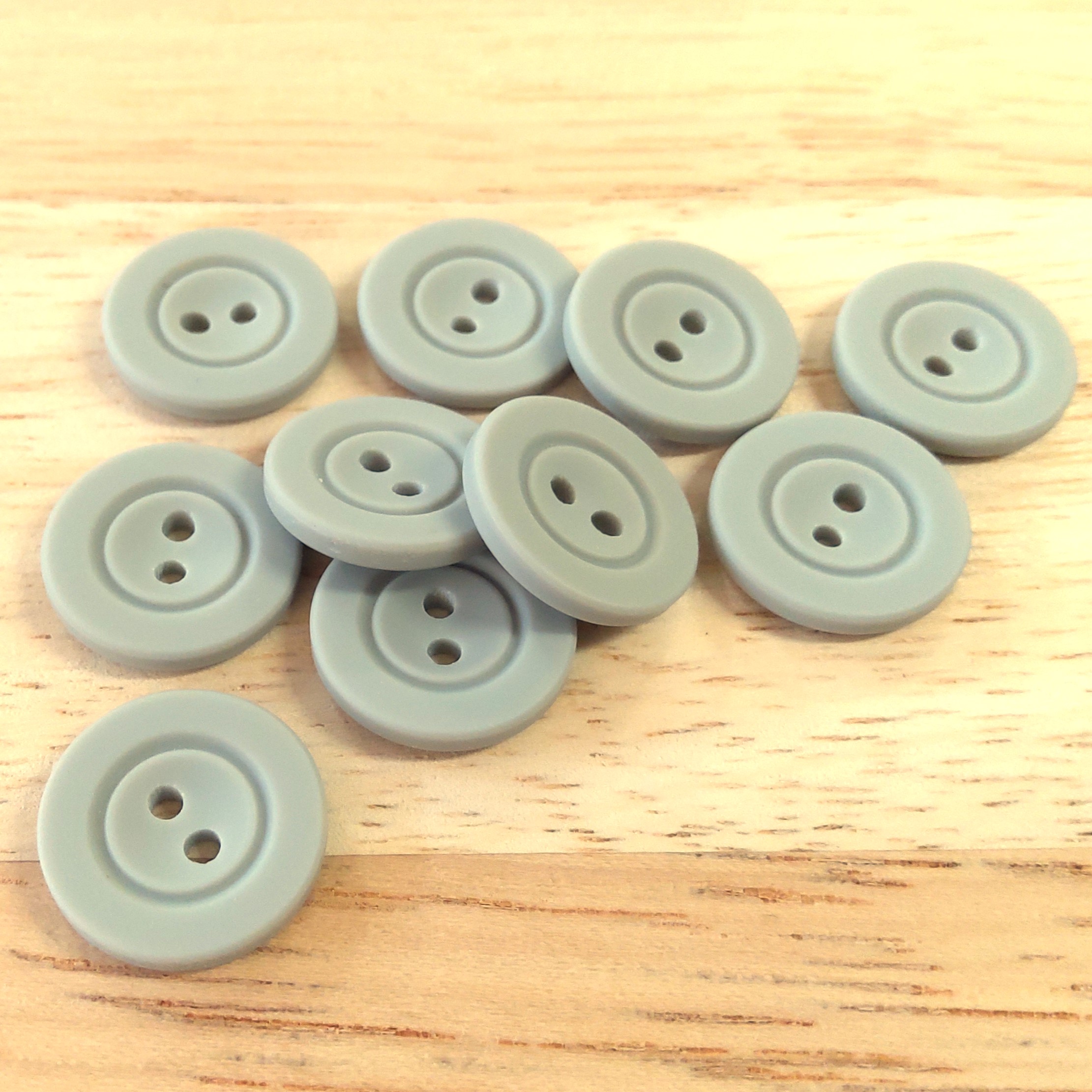 Boutons 15mm - Gris clair