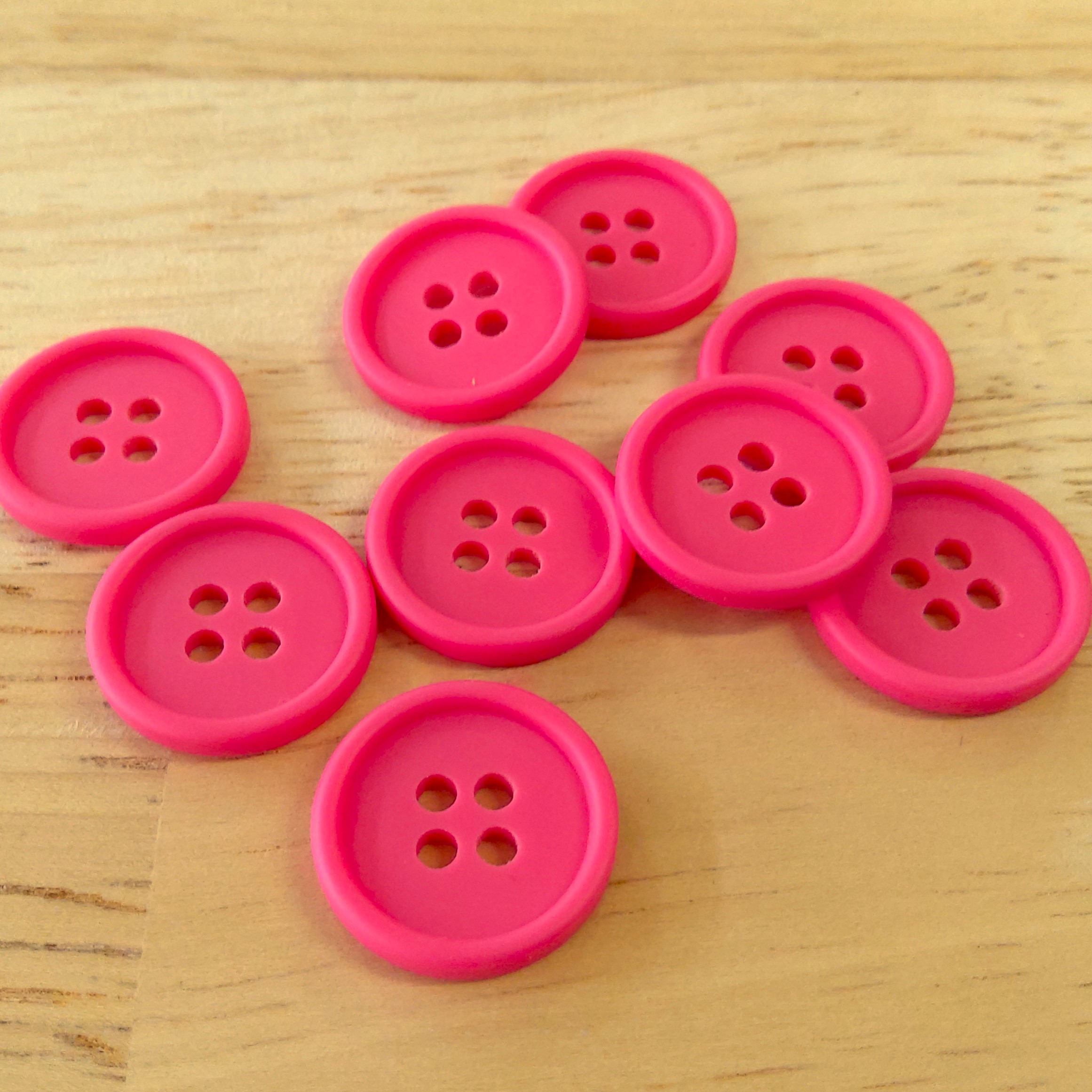 Boutons 17mm - Rose