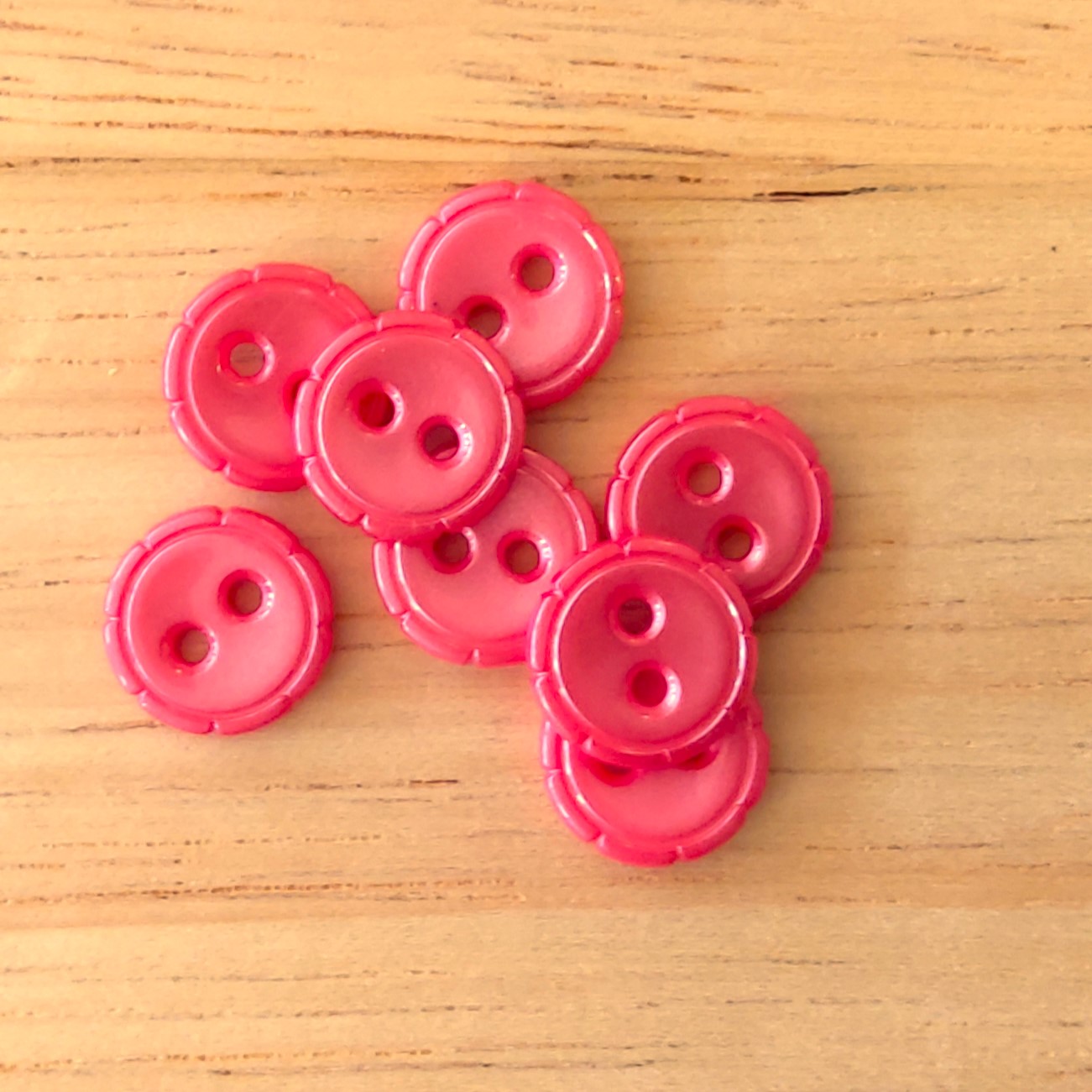 Boutons 11mm - Rose
