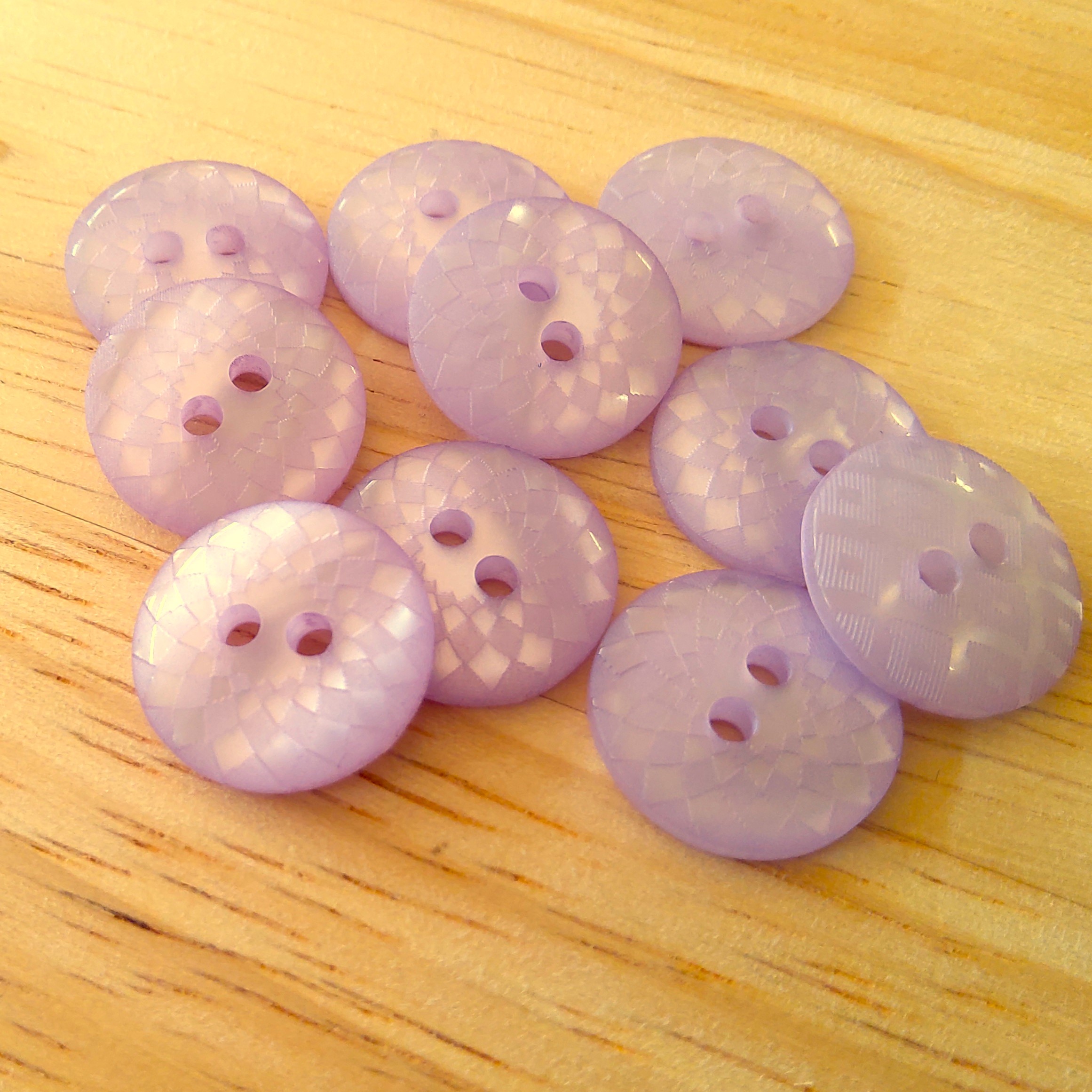 Boutons 15mm - Violet clair