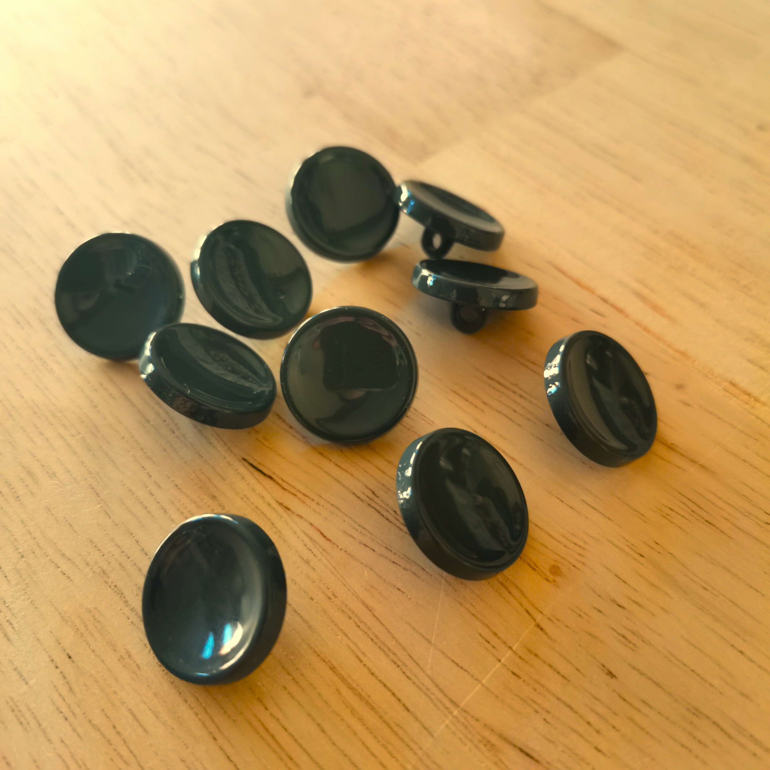 Boutons 15mm - Gris anthracite