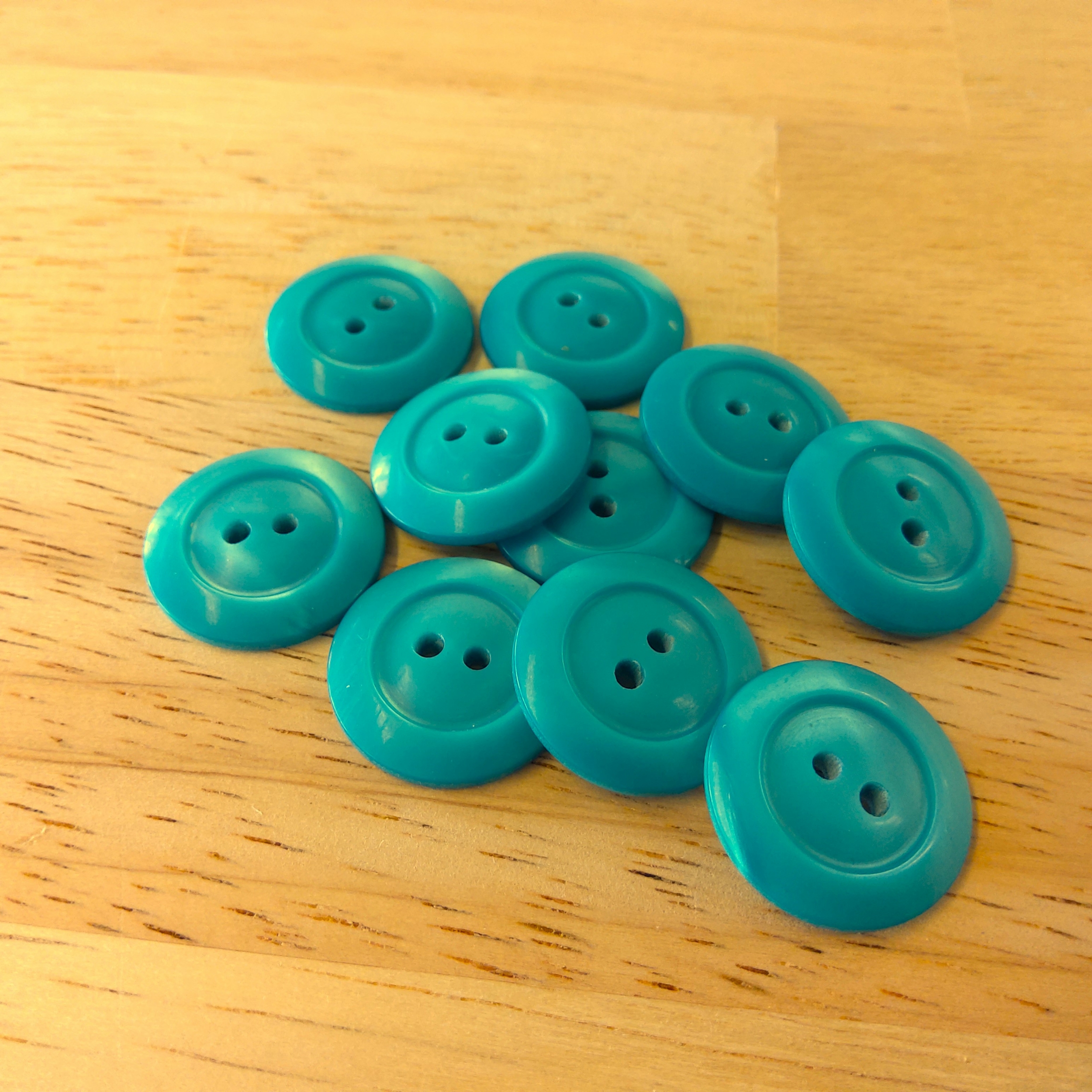 Boutons 20mm - Bleu turquoise