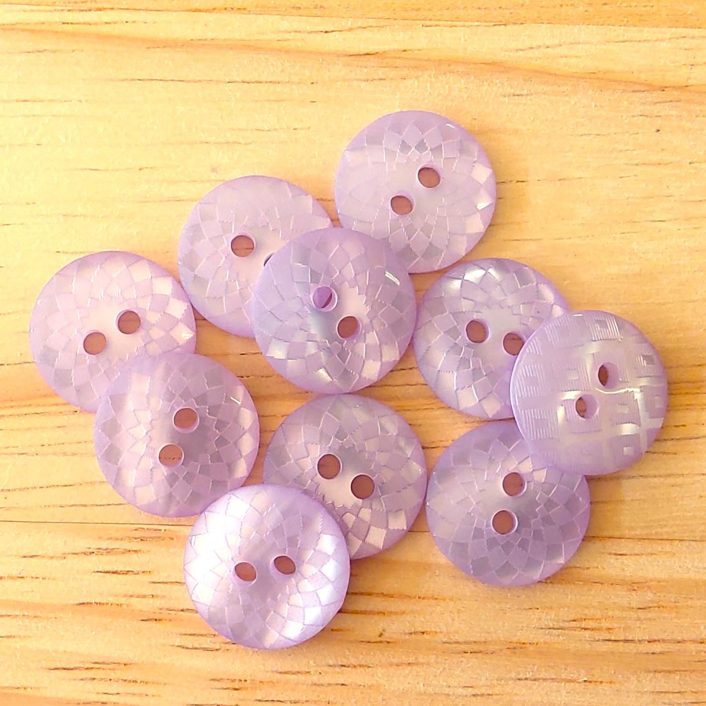 Boutons 13mm - Violet Clair