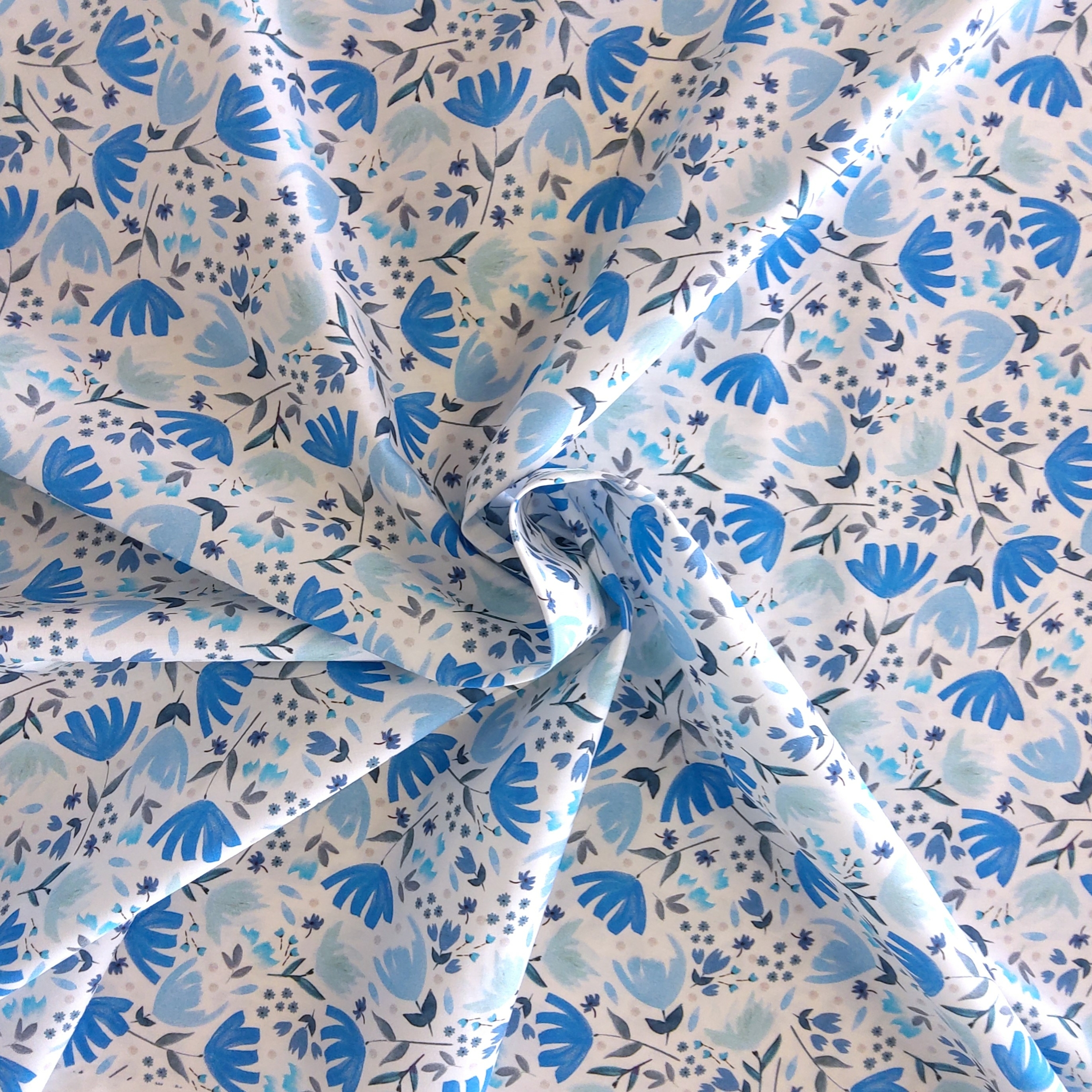 Tissu coton fleuri - Tissu coton imprimé - Tissu pas cher