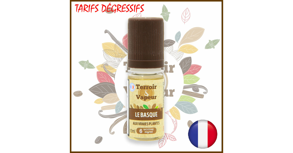 E-liquide Le Basque Terroir et Vapeur Classic Brun authentique