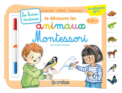 Livre-ardoise : Je découvre les animaux Montessori