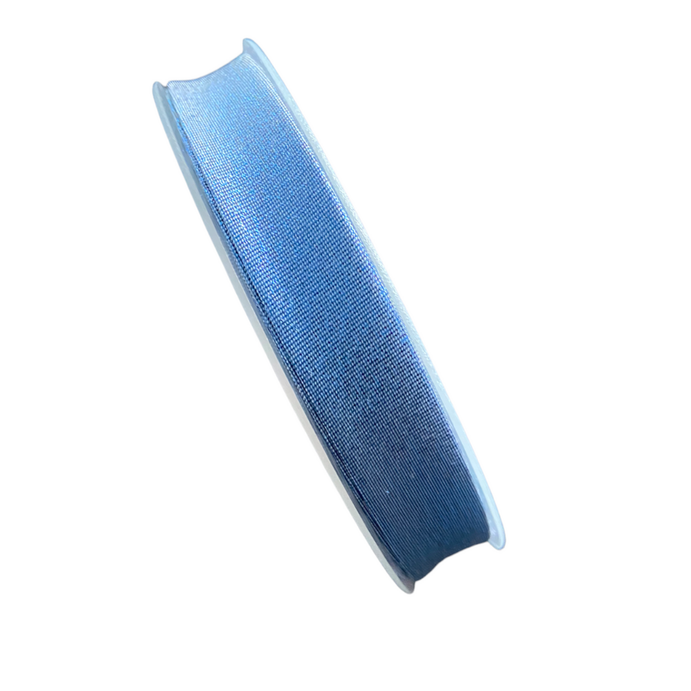 Biais lurex bleu métallisé 20mm