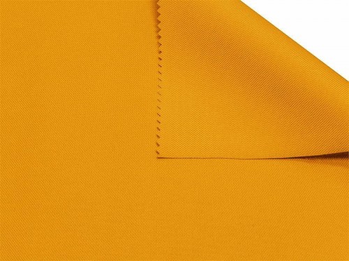 Coupon en polyester imperméable uni jaune moutarde 50x80cm
