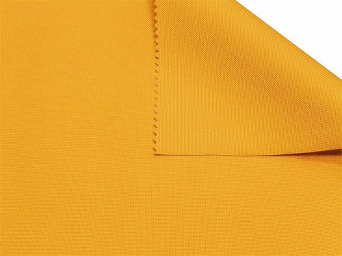 Coupon en polyester imperméable uni jaune 50x80cm