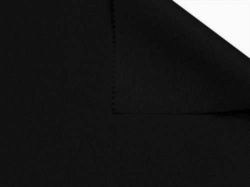 Coupon en polyester imperméable uni noir 50x80cm