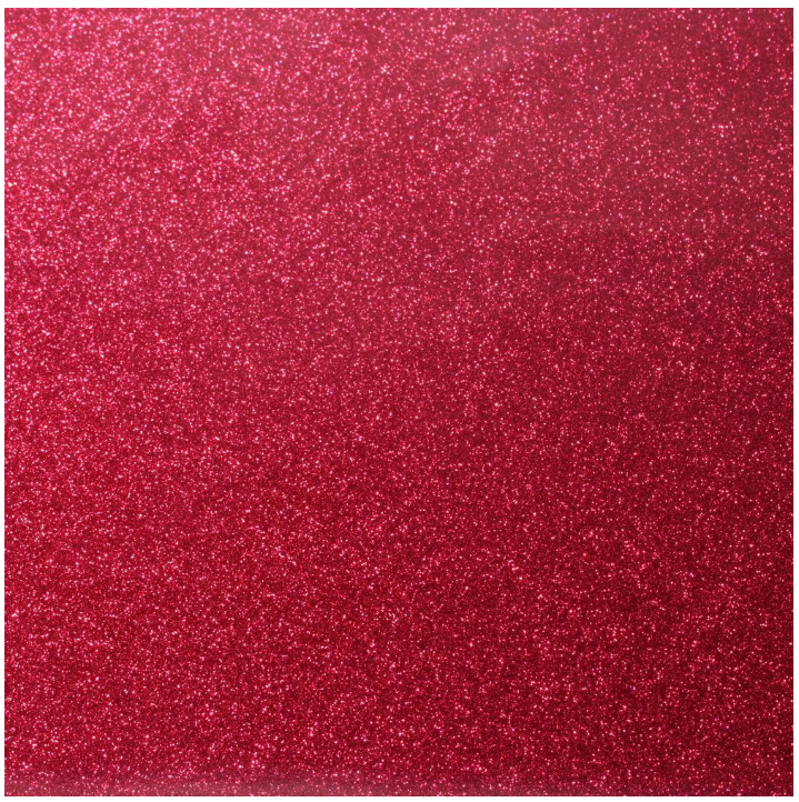 Coupon de vinyle pailleté rouge 50x40cm