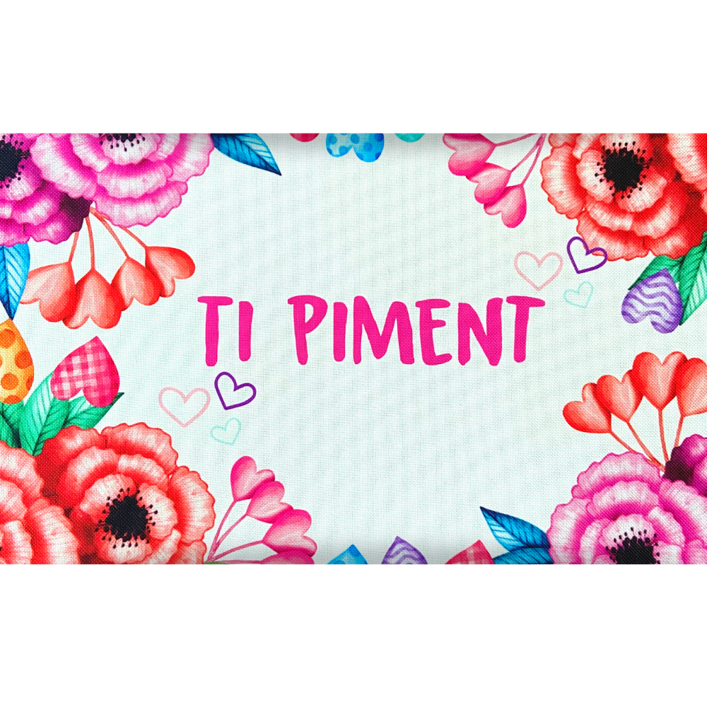 Panneau en polyester imperméable ti piment (petit piment) 30x20cm